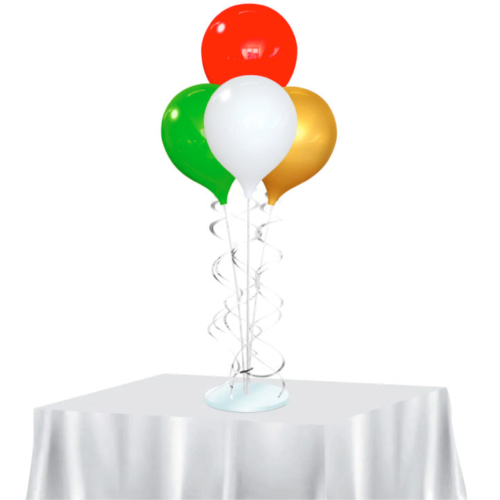 Holiday PermaShine® 4-Balloon Bouquet Table Top Round Stand Kit