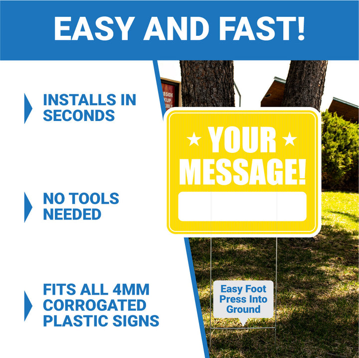 Yard Sign Stakes - Standard H-Stakes