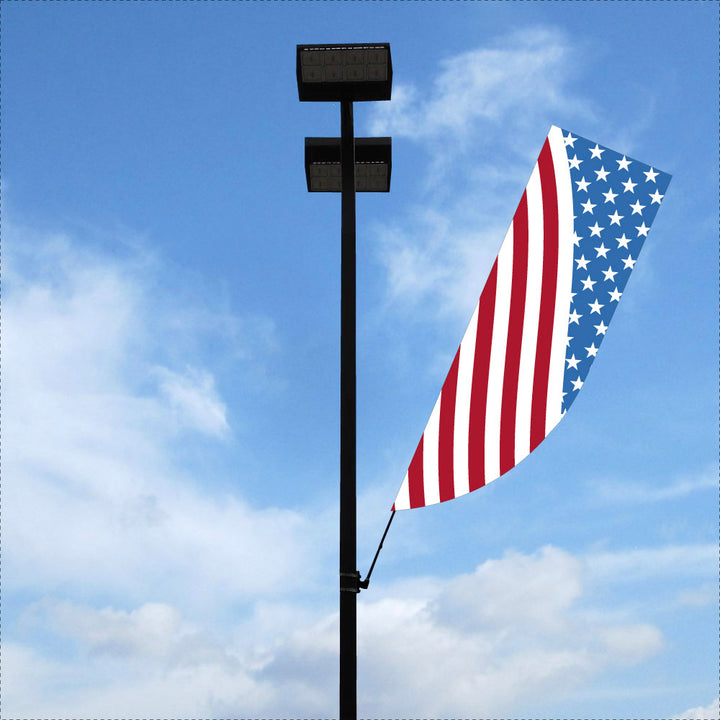 WindSpin™ 10ft Custom Light Pole Flag Kit - Single