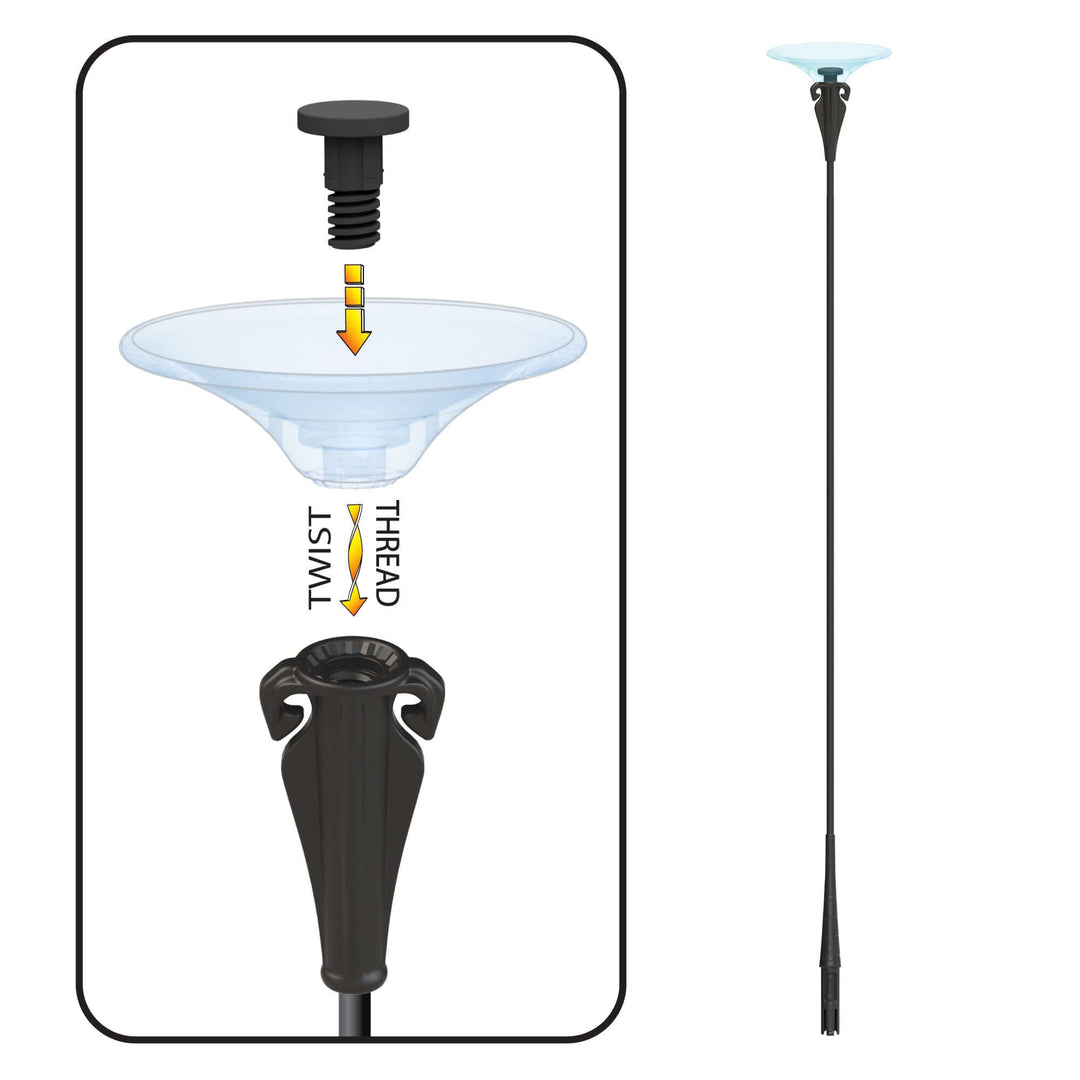 Balloon Bobber Push Button Stem with Cup