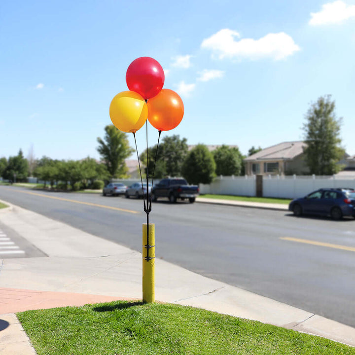 BalloonBobber cluster pole kit 3-balloon banded