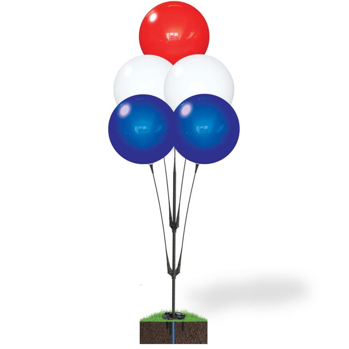 Patriotic DuraBalloon® Cluster Pole Kit