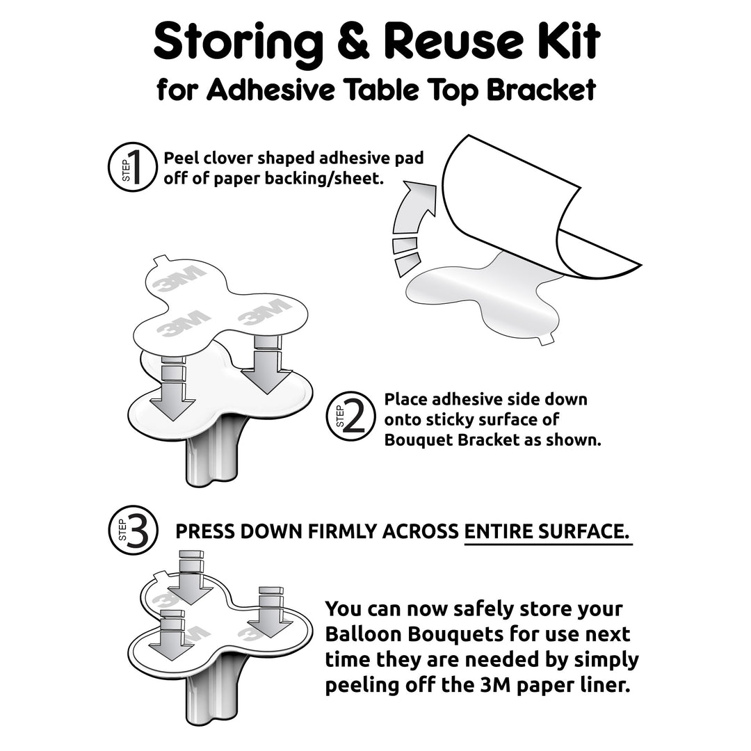 PermaShine® Table Top Bracket Storage & Reuse Kit - Set of 2