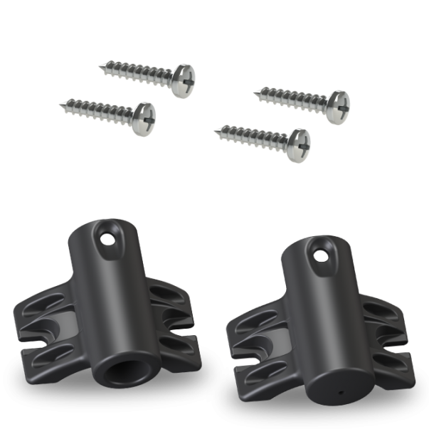 Upper/Lower Pole Brackets Kit - Thin Wall w/Screws